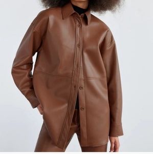 Aritzia leather jacket in small